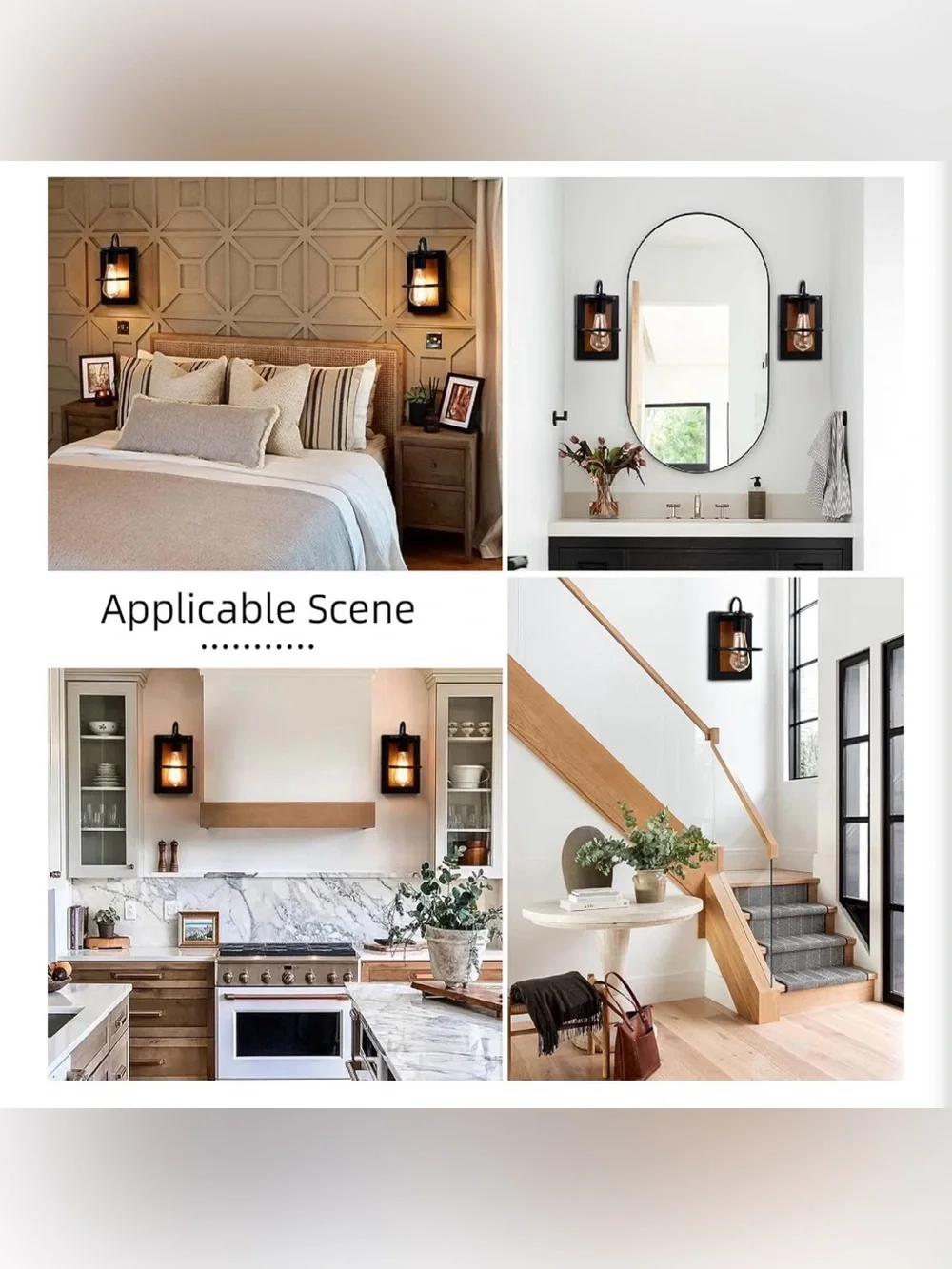 Farmhouse Wall Light Fixtures,Modern Industrial Wall Sconce